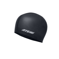 Шапочка для плавания Atemi light silicone cap Deep black FLSC1BK черный