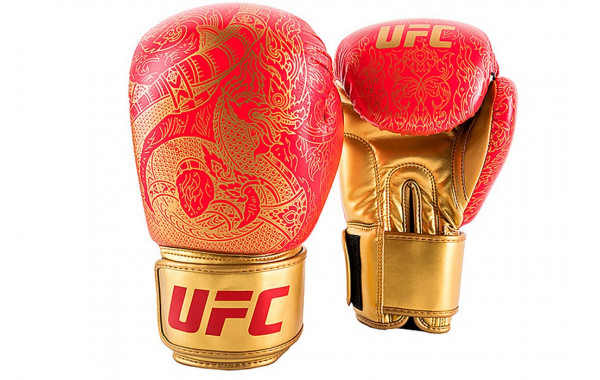 Боксерские перчатки UFC PRO Thai Naga Red, 14oz 600_380