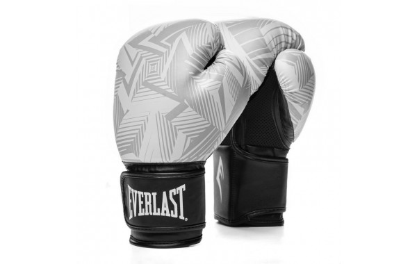 Перчатки тренировочные Everlast Spark 14oz бел/гео. 600_380