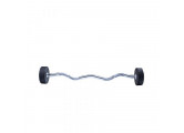 Фиксированная кривая штанга 15кг Ez Curl Urethane Barbells Live Pro LP8011-15