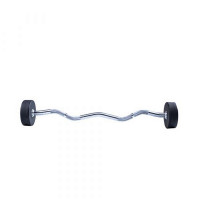 Фиксированная кривая штанга 15кг Ez Curl Urethane Barbells Live Pro LP8011-15