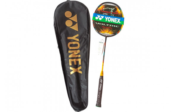 Ракетка для бадминтона в чехле Yonex Replika E43165-3 черно\желтый 600_380