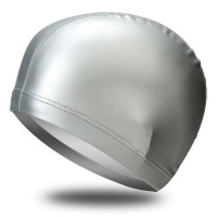 Шапочка для плавания Sportex одноцветная B31516-9 (Серебро)