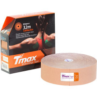 Тейп кинезиологический Tmax 32m Extra Sticky Biege 5 см x 32 м 423211 телесный