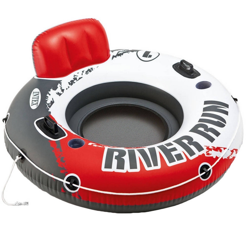 Надувной круг с ручками Intex Red river run 1 с ручками 56825, 800_800