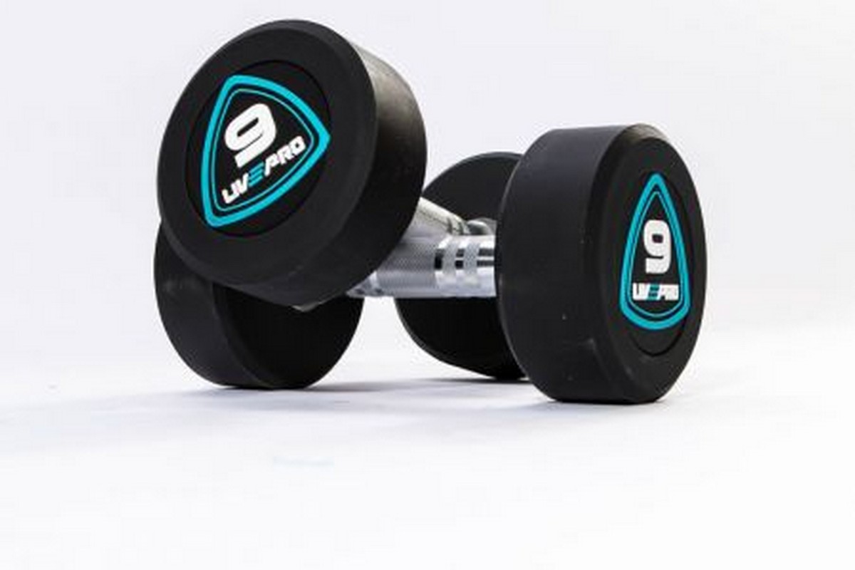 Гантели в уретане 8 кг Live Pro Studio Dumbbells LP8075-08 1200_800