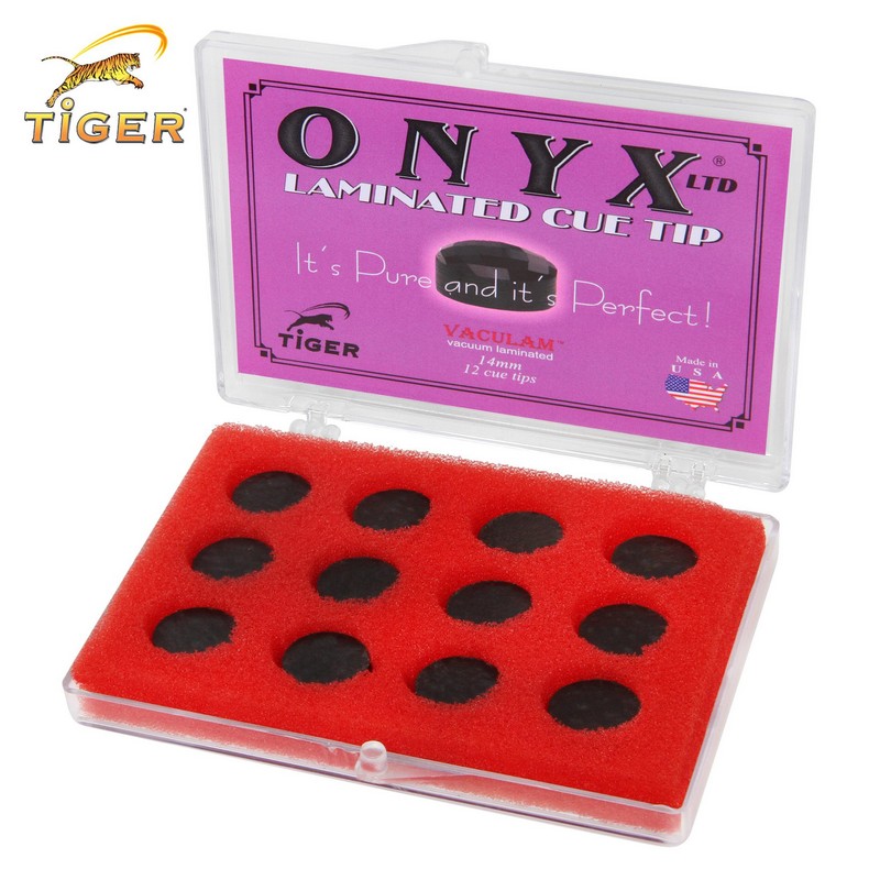 Наклейка для кия Tiger Onyx Ltd 04259 ø14мм Мedium, 1шт. 800_800