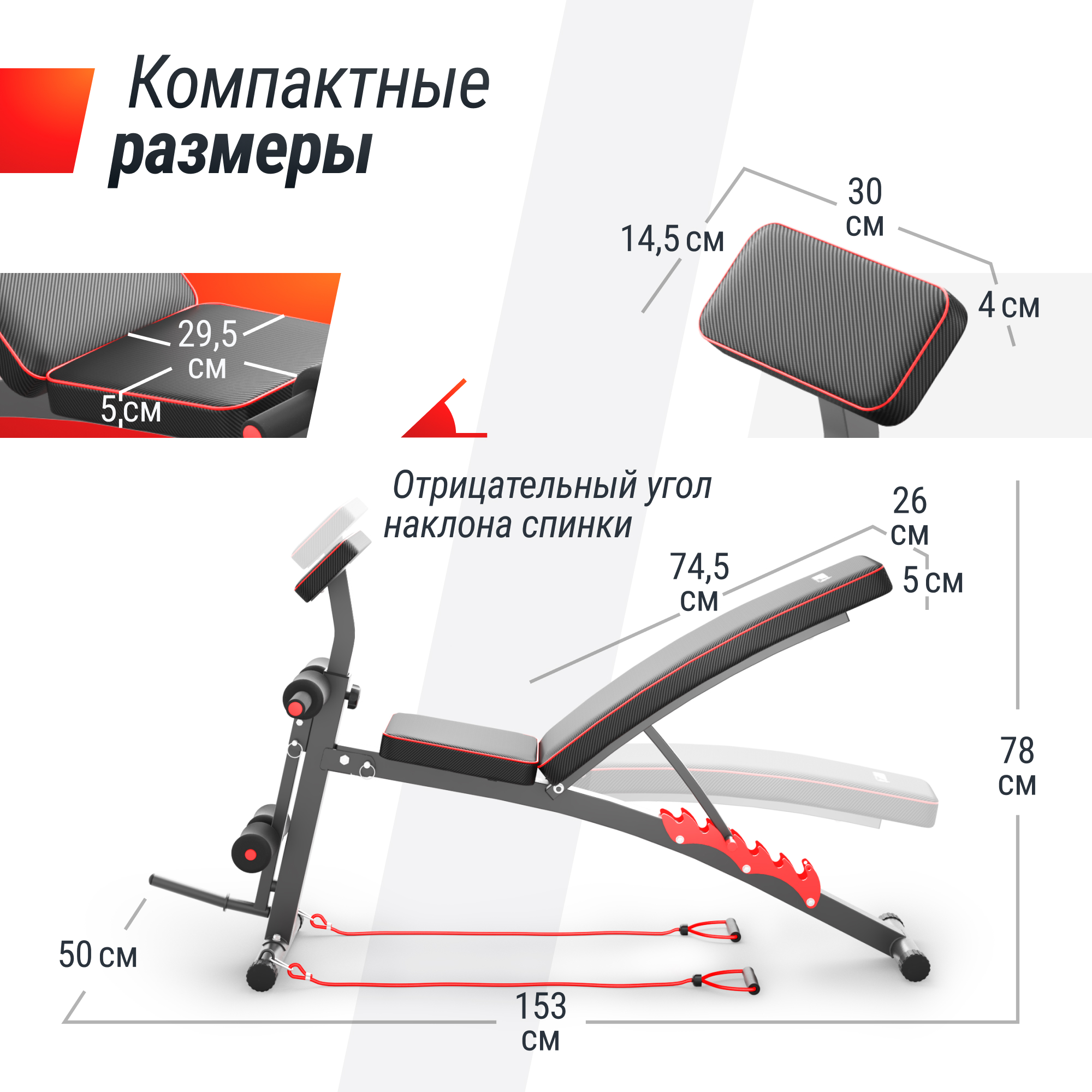 Скамья силовая универсальная UnixFit BENCH 150 BSBN150 2000_2000