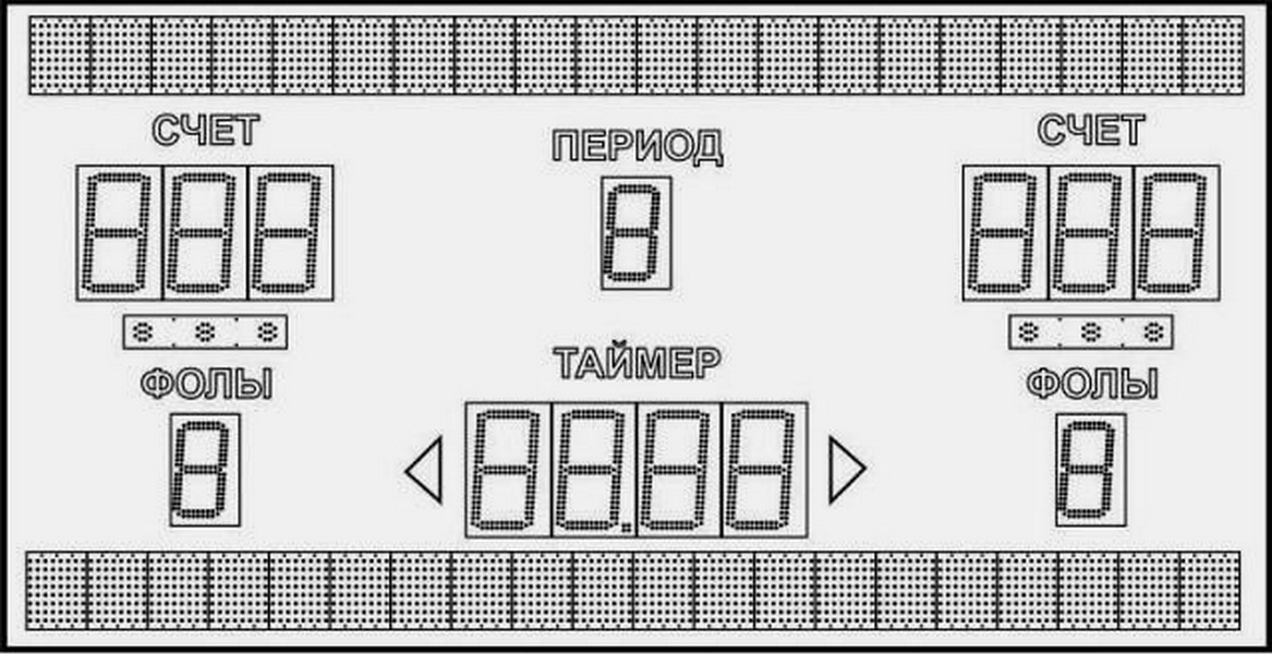 Табло баскетбольное электронное Glav 1000.1 1167_600