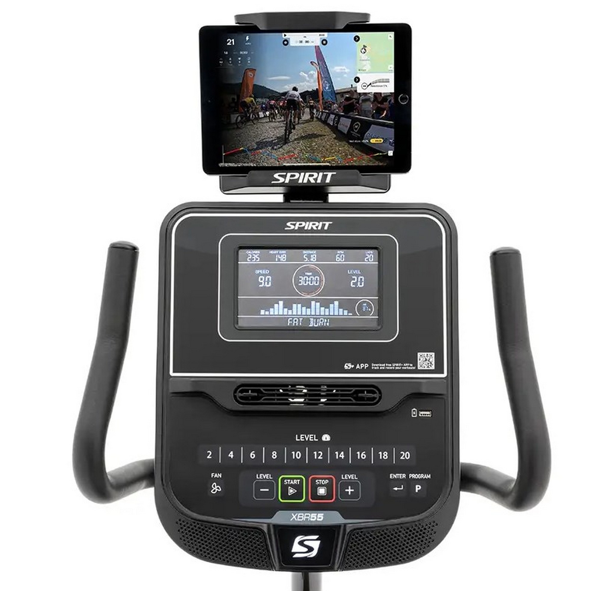 Велотренажер Spirit Fitness XBR55 Black 2000_1963