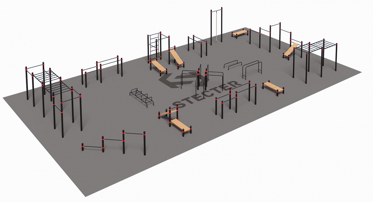 Проект Stecter Парковая площадка для Воркаут 4-3 5084 1200_652