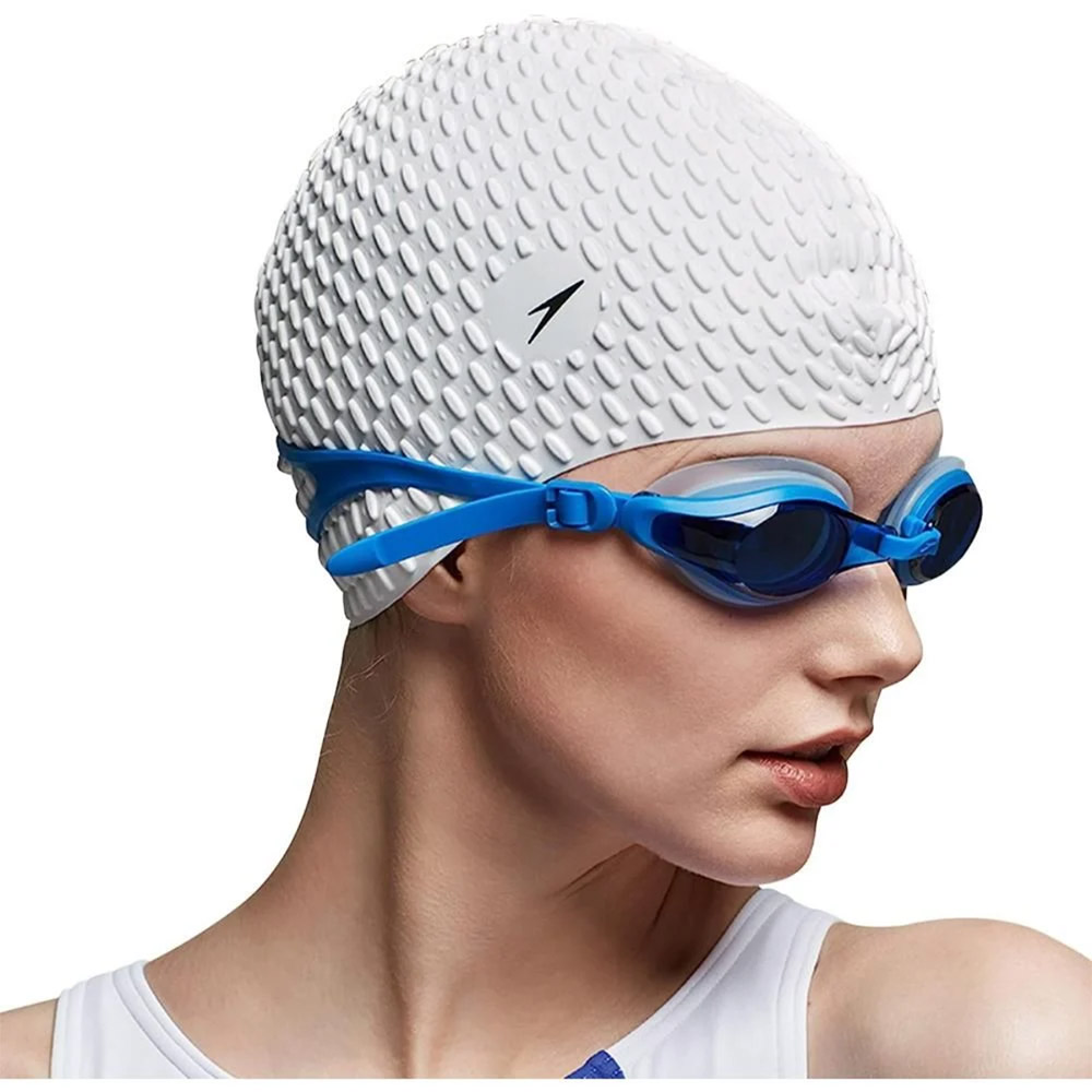 Шапочка для плавания Speedo Bubble Cap, 8-709290003, белый 1000_1000
