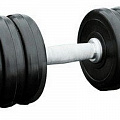 Гантель профессиональная хром/резина 30 кг. Iron King IK 500-30 120_120
